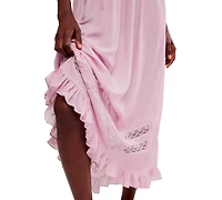 Free People Women's Scoop Neck Voile & Lace Midi Dress