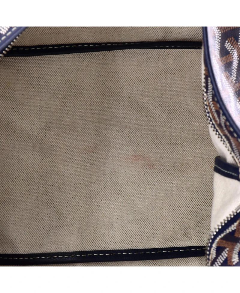Pre-Owned Goyard Boheme Hobo Printed Coated Canvas