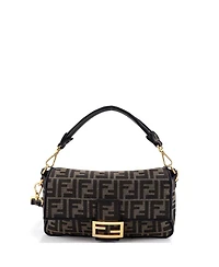 Pre-Owned Fendi Medium Baguette Nm Bag Zucca Canvas