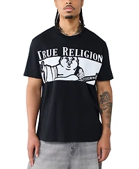 True Religion Men's Checkered Buddha Short-Sleeve T-Shirt