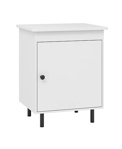 Slickblue Bedroom Nightstand in Mid-Century Design with Storage Door