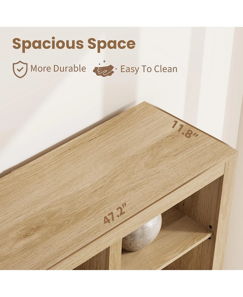 gaomon Tall Bookcase and Bookshelves with Storage, Large Freestanding Display Storage Shelves