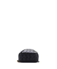 Pre-Owned Fendi Mini By The Way Backpack Zucca Embossed Leather