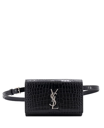 Pre-Owned Saint Laurent Classic Monogram Kate Belt Bag Embossed Leather