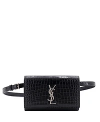 Pre-Owned Saint Laurent Classic Monogram Kate Belt Bag Embossed Leather
