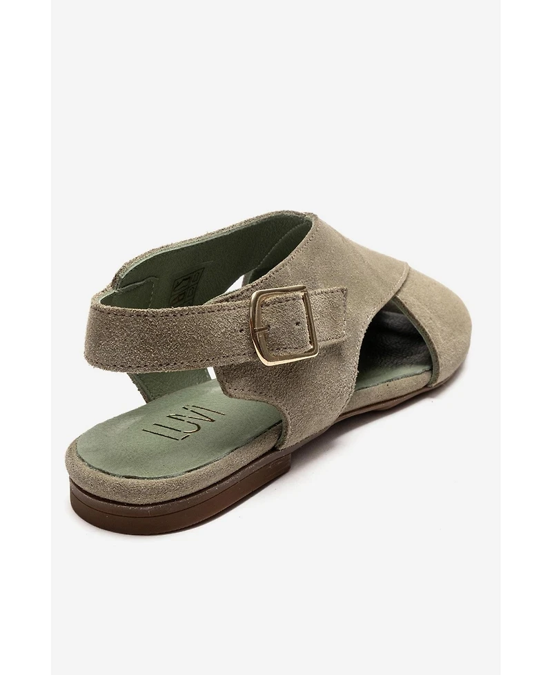 Forever & Always Shoes Women's Monaro Leather Sandal