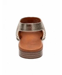Forever & Always Shoes Women's Delizia Leather Slingback Shoe