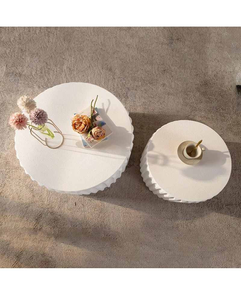 Streamdale Furniture Nesting Round Coffee Table Set