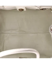 Pre-Owned Prada Medium Flowers Convertible Open Tote Spazzolato Leather