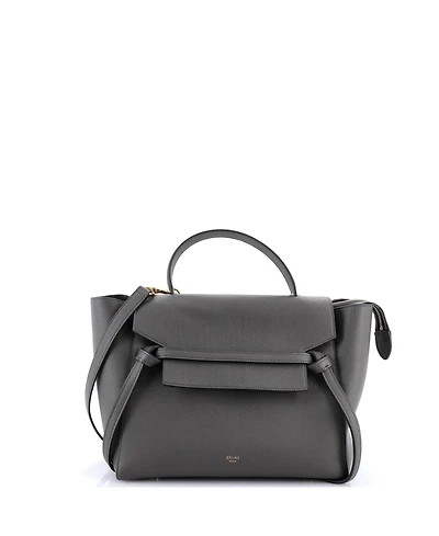 Pre-Owned Celine Mini Belt Bag Textured Leather