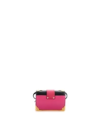 Pre-Owned Prada Small Cahier Crossbody Bag Embellished Leather
