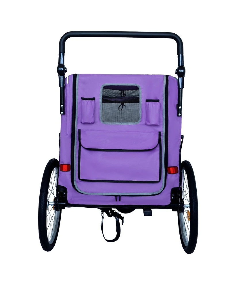 Streamdale Furniture 2 in 1 Pet Bike Trailer and Stroller Holds Up to 100 lbs