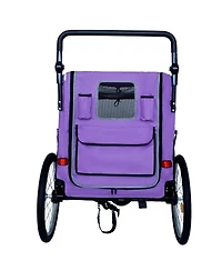 Streamdale Furniture 2 in 1 Pet Bike Trailer and Stroller Holds Up to 100 lbs