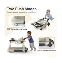 Kinder King Convertible Baby Activity Walker with Adjustable Height, Foldable Design and Interactive Play Features