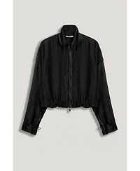 Nocturne Women's Sheer Zip-Front Jacket