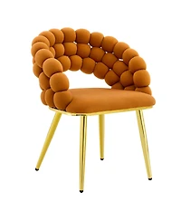 Streamdale Furniture Set of 2 Velvet Bubble Chairs with Legs, Modern Accent Chairs