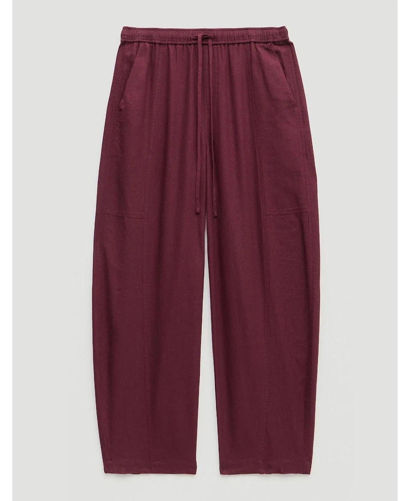 Hush Women's Tovi Linen Blend Barrel Leg Pants