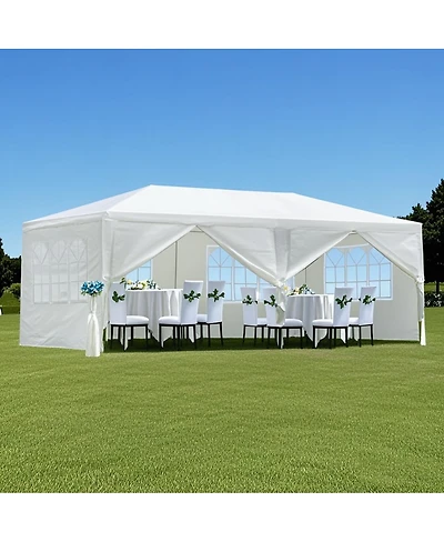 Streamdale Furniture Outdoor Garden Gazebo Wedding Party Tent Canopy 6 Removable Sidewalls