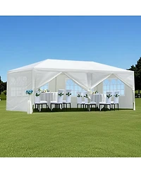 Streamdale Furniture Outdoor Garden Gazebo Wedding Party Tent Canopy 6 Removable Sidewalls