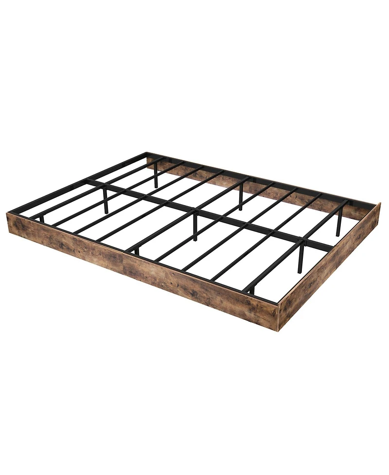 Lucky One Floating Bed Frame with Led Lights, Heavy Duty Metal Platform