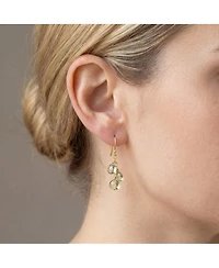 The Lovery Amethyst Bead Dangle Earrings 14K Gold