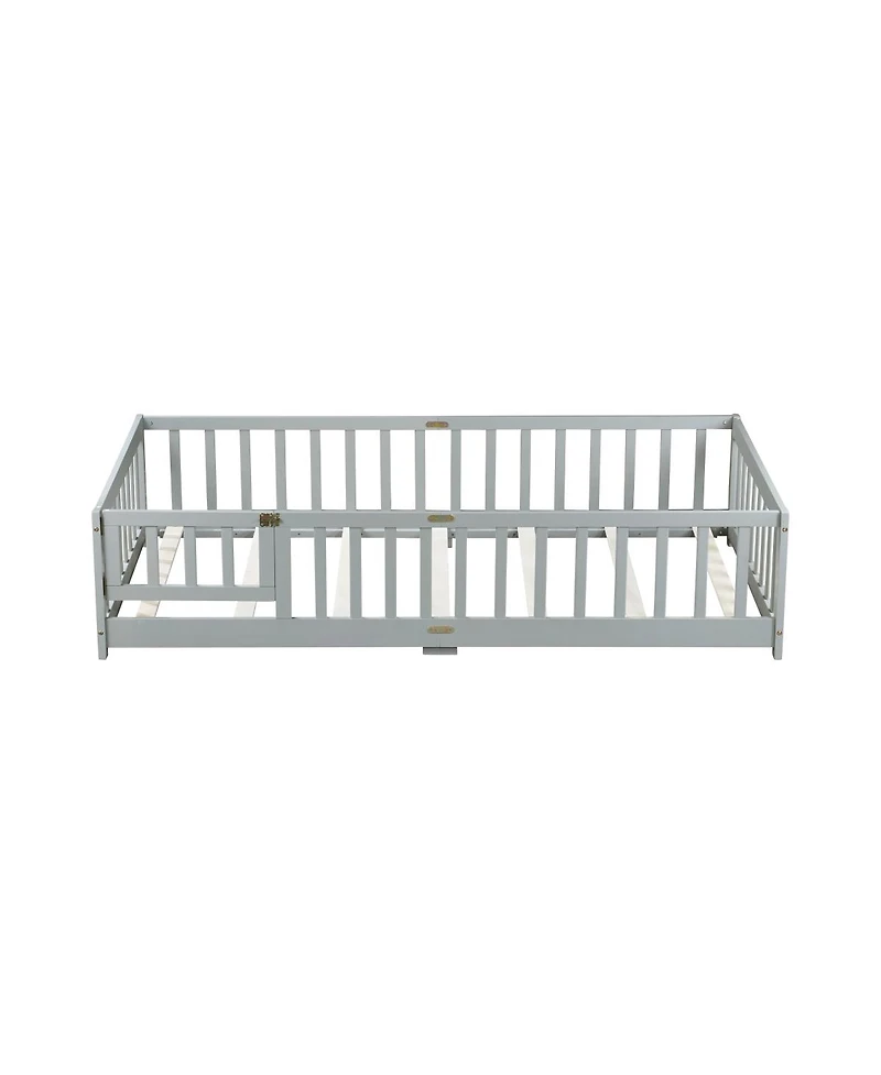 Streamdale Furniture Floor Bed with Fence and Door
