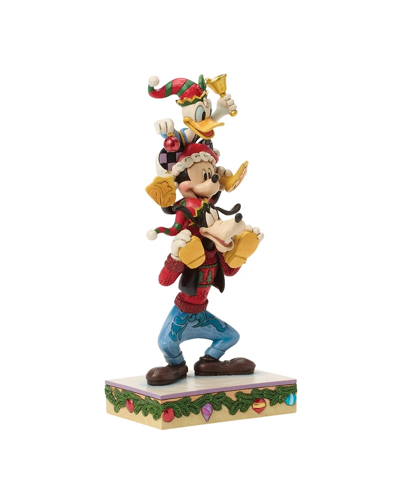 Jim Shore Disney Traditions Mickey, Donald, and Goofy Stacked Fig
