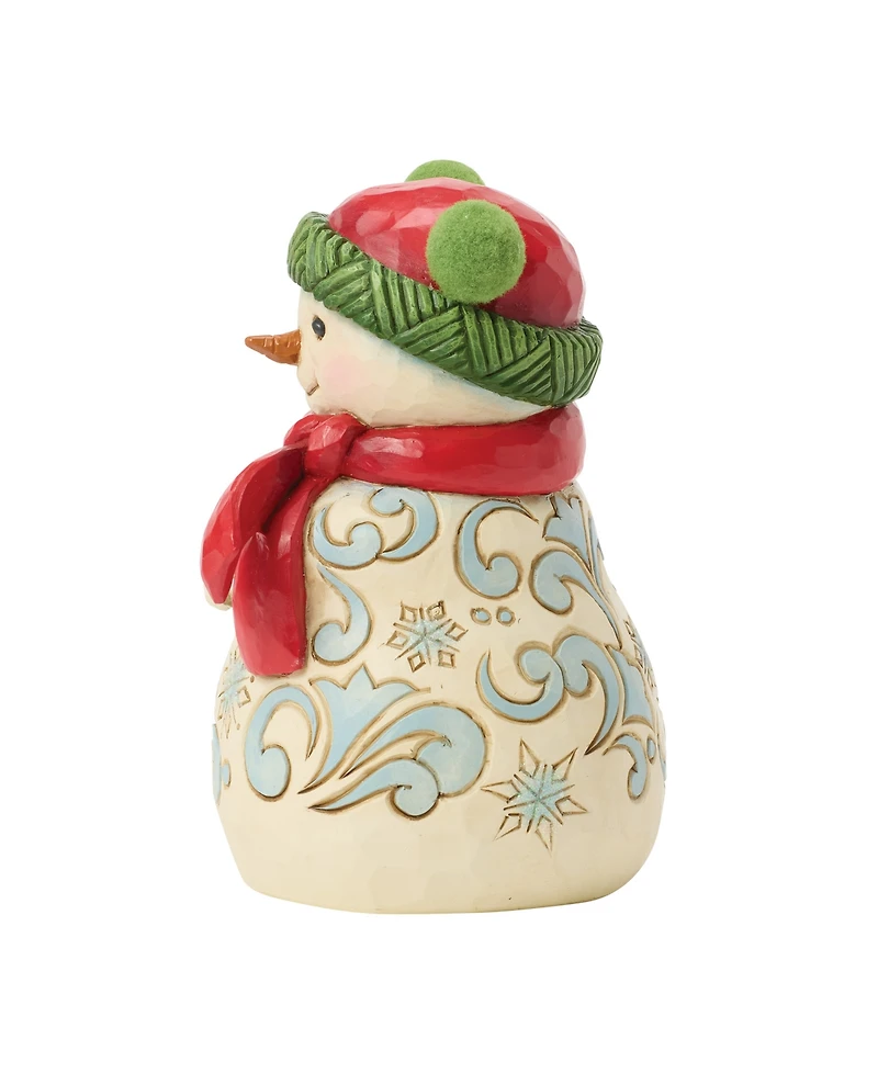 Jim Shore Heartwood Creek Fig Snowman with Pom Pom Hat