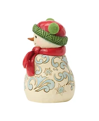 Jim Shore Heartwood Creek Fig Snowman with Pom Pom Hat