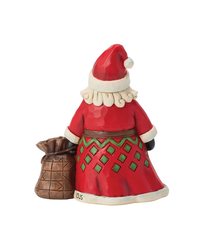 Jim Shore Heartwood Creek Fig Santa with Toy Bag