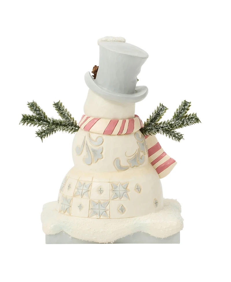 Jim Shore Heartwood Creek Fig Woodland Snowman with Top Hat