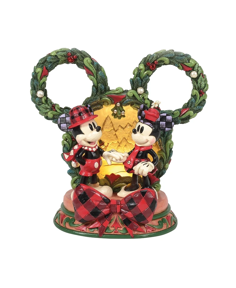 Jim Shore Disney Traditions Fig Mickey Minnie Holiday