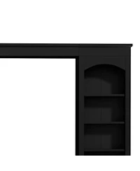 Streamdale Furniture Farmhouse Arched Entertainment Center Wall Unit for TVs Up to 70"