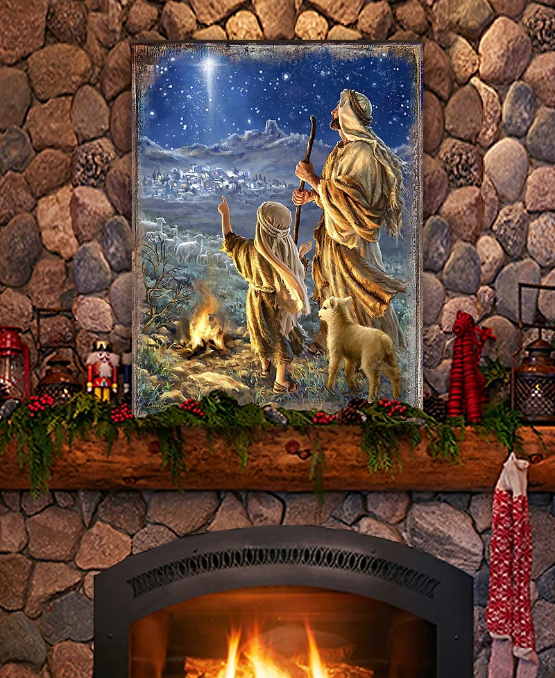 Designocracy Shepherds Keeping Watch Holiday Wall Art