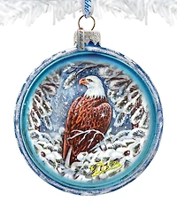 G.DeBrekht Eagle Cut Ball Holiday Ornament