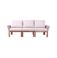 Augusta Home Brendina Outdoor 3-Seater Sofa