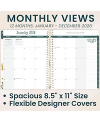 Gnuadz 2026 Planner Weekly Monthly Agenda Stickers Bookmark
