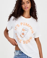 Grayson Threads, The Label Juniors' Pumpkin Spice Graphic-Print T-Shirt