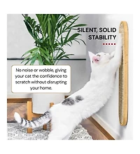 Aronkl Wall Mounted Cat Scratcher Sisal Vertical Board Double Sided Adjustable Height Anti Slip Floor Use