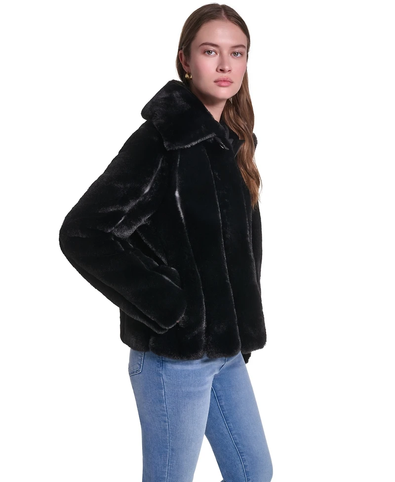 Karl Lagerfeld Paris Women's Short Faux Fur Jacket