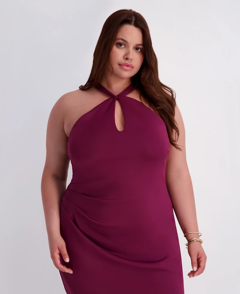 Siena Plus Scuba Crepe Midi Dress