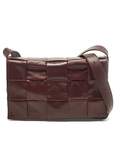 Pre-Owned Bottega Veneta Women's Cassette Intrecciato Leather Shoulder Bag