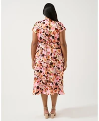 Estelle Atreides Floral Midi Dress