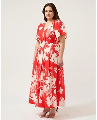 Estelle Solstice Pleated Maxi Dress
