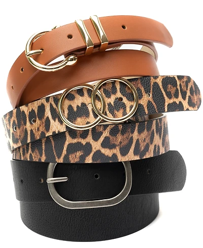 Vince Camuto Three-For-One Wide Belt Set