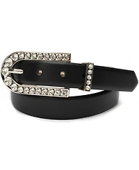 Vince Camuto Soft Vintage Crystal Hardware Belt