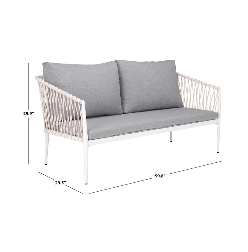 Augusta Home Dante Rope Patio Loveseat