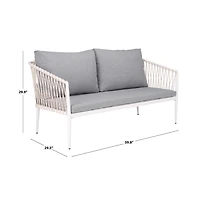 Augusta Home Dante Rope Patio Loveseat