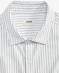 Alfani Men's Edge Tech Long-Sleeve Shirt, Macy's Exclusive - Stripe