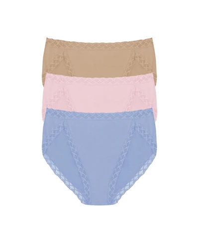 Natori Women's Bliss Supima Cotton French Cut Briefs 3-Pack